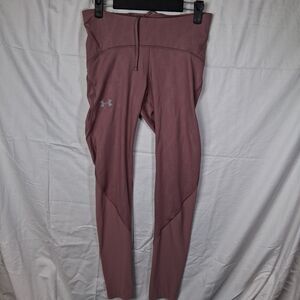 Under Armour UA Fly Fast Embossed  2.0 Running Leggings Size Medium Pink